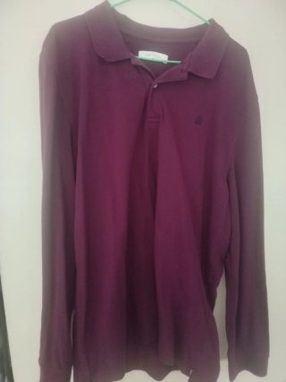 Polo de manga larga morado