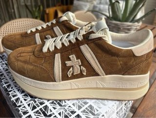 Zapatillas Premiata plataforma ante marrón NUEVAS