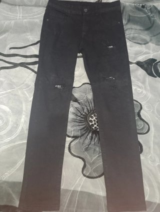Pantalón vaquero negro Pull & Bear