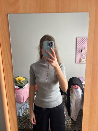 Jersey Gris de Manga Corta