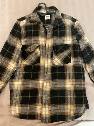 Camisa de cuadros Zara Talla M