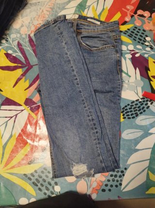 Pantalón vaquero Pull&Bear azul talla 42
