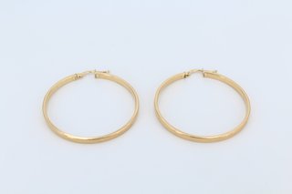 Pendientes de Aro Grandes en Oro 18k.Ref:00177.