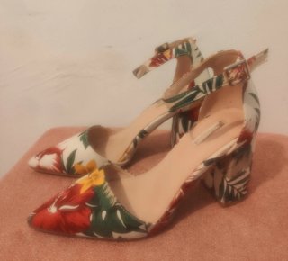 Zapatos de Tacón Ancho Estampados