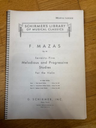 Partituras F. Mazas Op. 36 para Violín