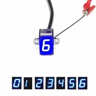 Display Indicador de Marchas Moto Azul
