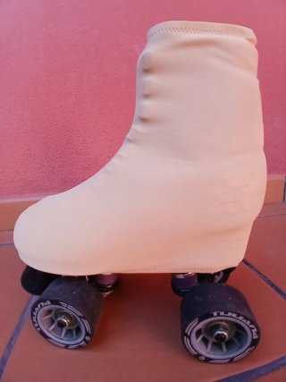 Cubre patines licra color carne