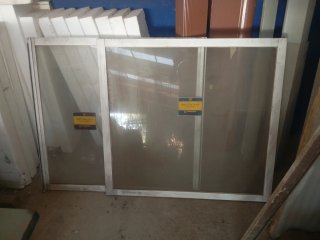 2 Hojas de Ventana Aluminio Blanco