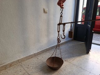 Balanza romana antigua de 22kg
