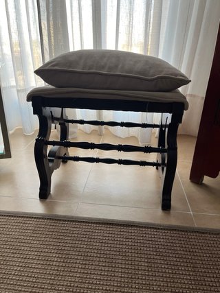 Banqueta descalzadora de madera
