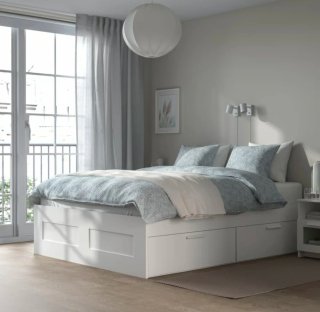 Estructura de cama BRIMNES con cajones