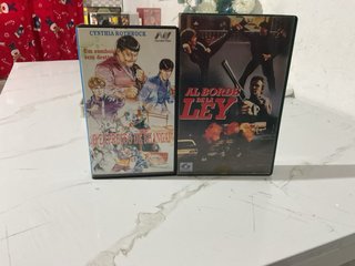 2 Películas VHS: O Expresso de Shanghai y Al Borde