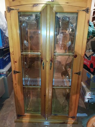 Vitrina de madera maciza liquidacion