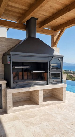 Barbacoa profesional de hierro fabrica