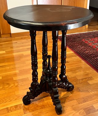Mesa Auxiliar Redonda de Madera