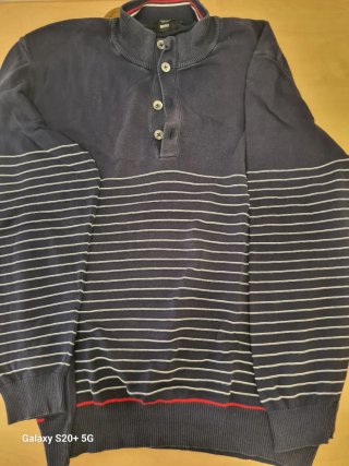Jersey BOSS Azul Marino Rayas