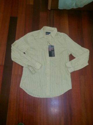 Camisa de Hombre Amarilla Talla L