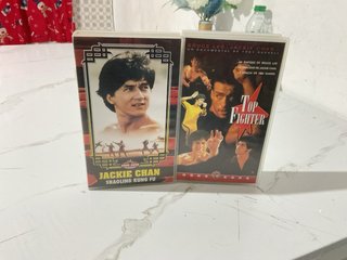 2 Películas VHS: Shaolin Kung Fu y Top Fighter