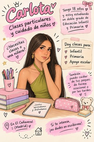 Clases particulares infantil y primaria Cañaveral