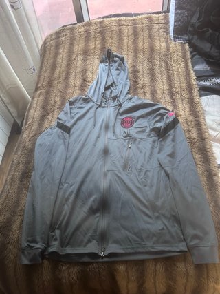Sudadera PSG Gris con Cremallera