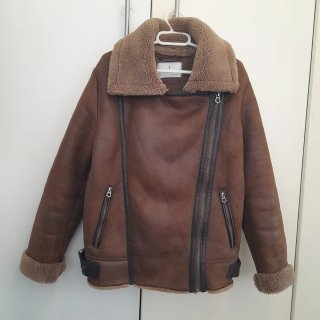 Chaqueta estilo aviador marrón Talla M