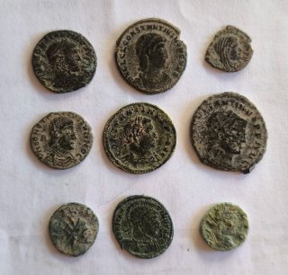 Lotto di 9 monete romane di buona qualità