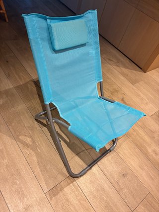 Silla Plegable Turquesa
