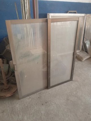 2 Ventanas de Aluminio Bronce