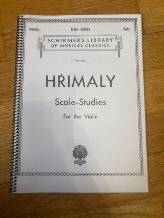 Partitura Hřimaly Scale-Studies para Violín