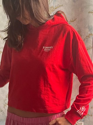 Sudadera Roja Tommy Jeans