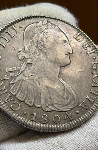 8 reales 1804, Carlos IV , Potosí