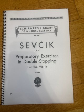 Partitura Ševčík Op. 9 para Violín
