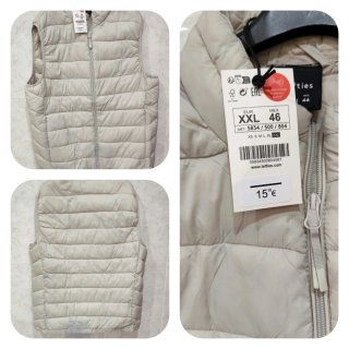 Chaleco acolchado Lefties beige