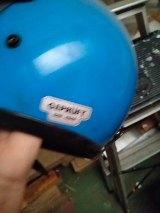 Casco de Ciclomotor Vintage Azul