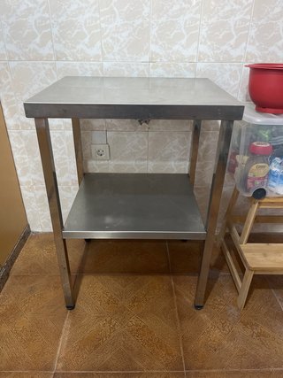 Mesa Auxiliar de Cocina Metálica