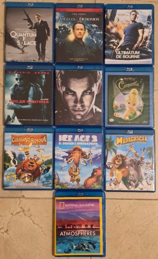 Lote Bluray Películas y Animación Disney