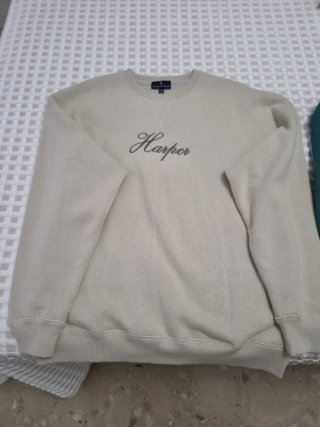 Sudadera Harper & Bone Beige Talla M
