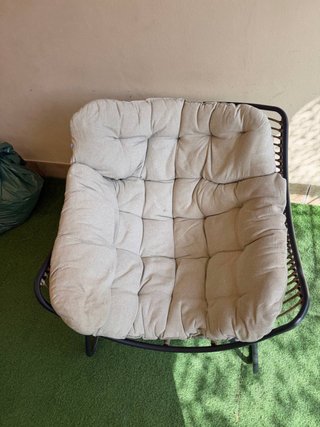 Sillón de jardín con cojín