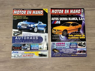 Lote de 2 revistas Motor en Mano antiguas – 1998 y