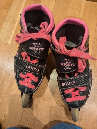 Patines de Velocidad Amaya Elite Rosas 34-37