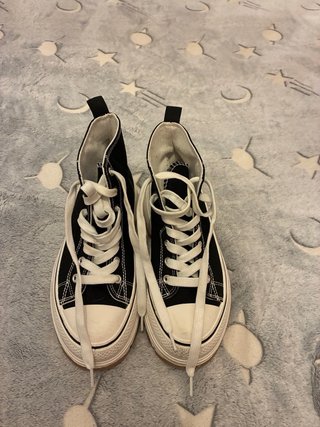 Bambas Altas Negras y Blancas