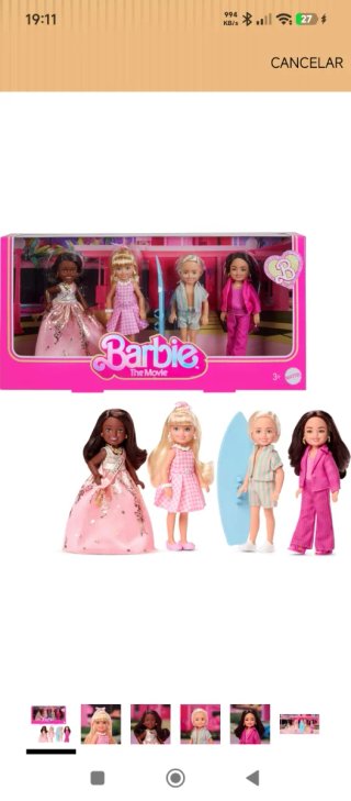 Set 4 Muñecas Barbie Chelsea The Movie