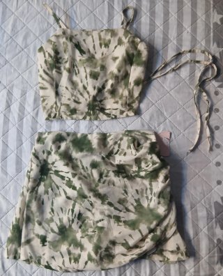 Conjunto Top y Falda Pantalón Estampado
