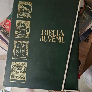 Biblia Juvenil antigua Monar, 2 tomos.