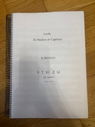 Partituras Fiorillo: 36 Studies or Caprices