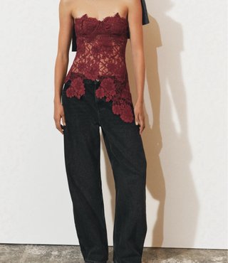 Top de encaje Zara