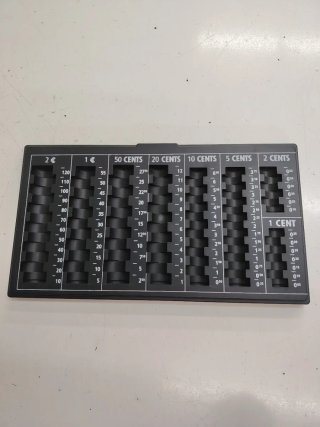Organizador de monedas para cajón