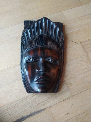 Máscara africana de ébano muy antigua