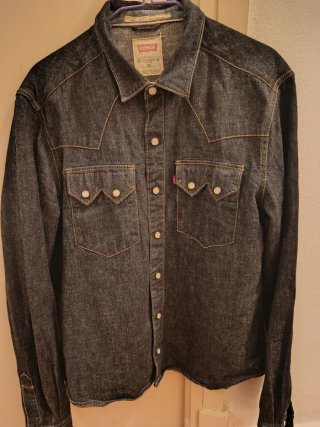 Camisa Western Levi's Azul Talla M.