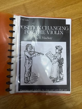 Libro de Partituras Position Changing for Violin